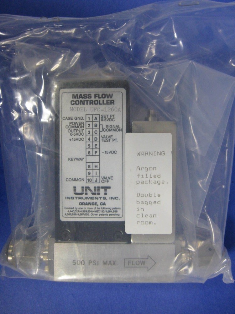 Unit UFC-1260A Mass Flow Controller, SIH2CL2, 500 SCCM, Refurbished