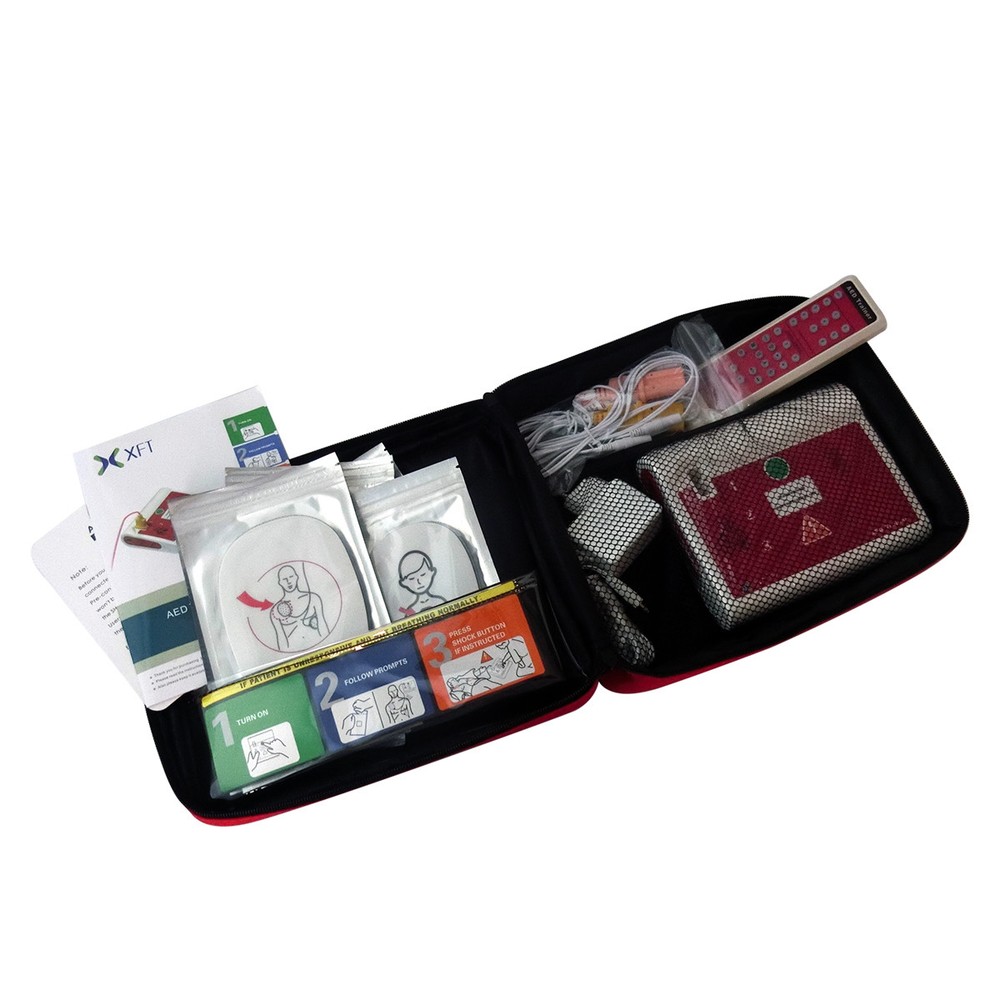 2 Sets AED Trainer First Aid Training Defirillator Simulator CPR AED Training