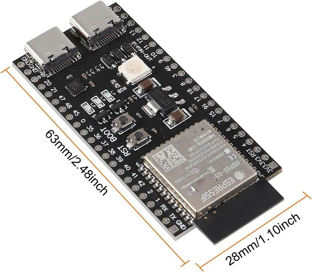 2PCS ESP32 ESP32-S3 Development Board Type-C WiFi+Bluetooth 2pcs N8R2