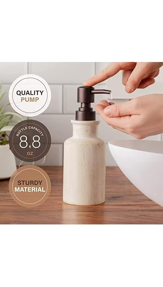 Creative Scents Rustic Luxe 4 Piece Bathroom Accessories Set