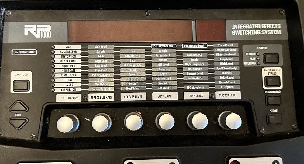 DigiTech RP1000 Multi-Effects Switching System Pedal Guitar Processor Looper