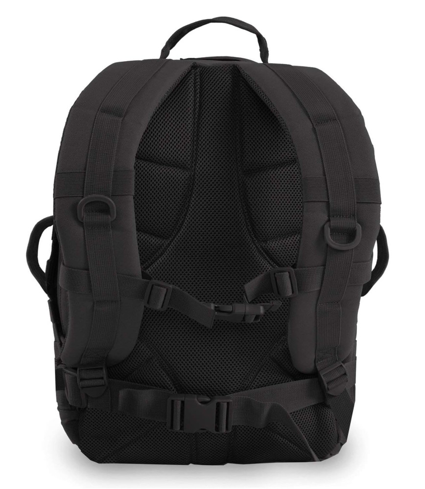 Highland Tactical Backpack Major Heavy Duty MOLLE WEB HOOK-LOOP, Black
