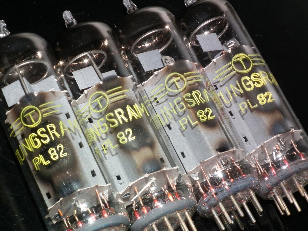 PL82 Tungsram NOS Platinum matched quad - Audio pentode