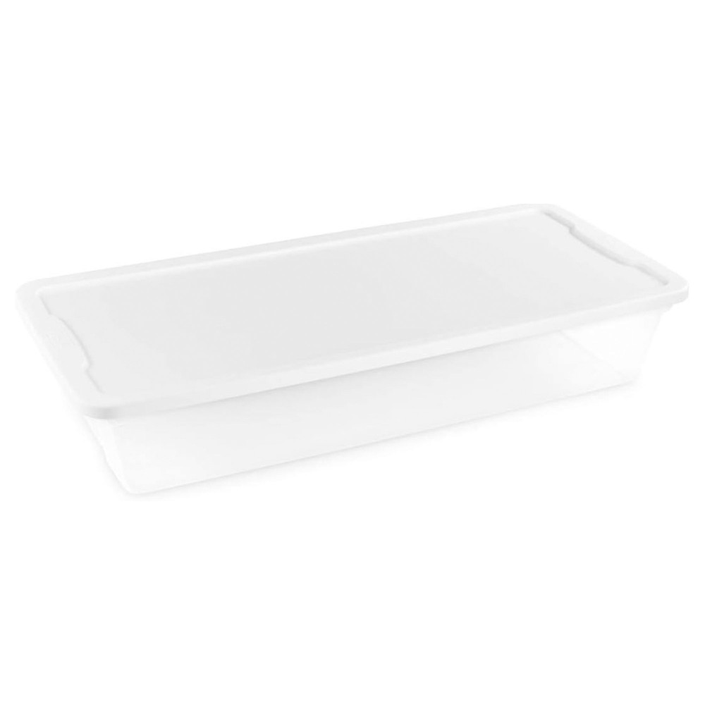 Homz Snaplock 41 Qt Stackable Plastic Container w/Latching Lid (2pk) (Open Box)