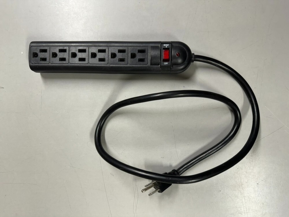 BB-05-5 Surge Protector Black Extension Cord - 3 ft
