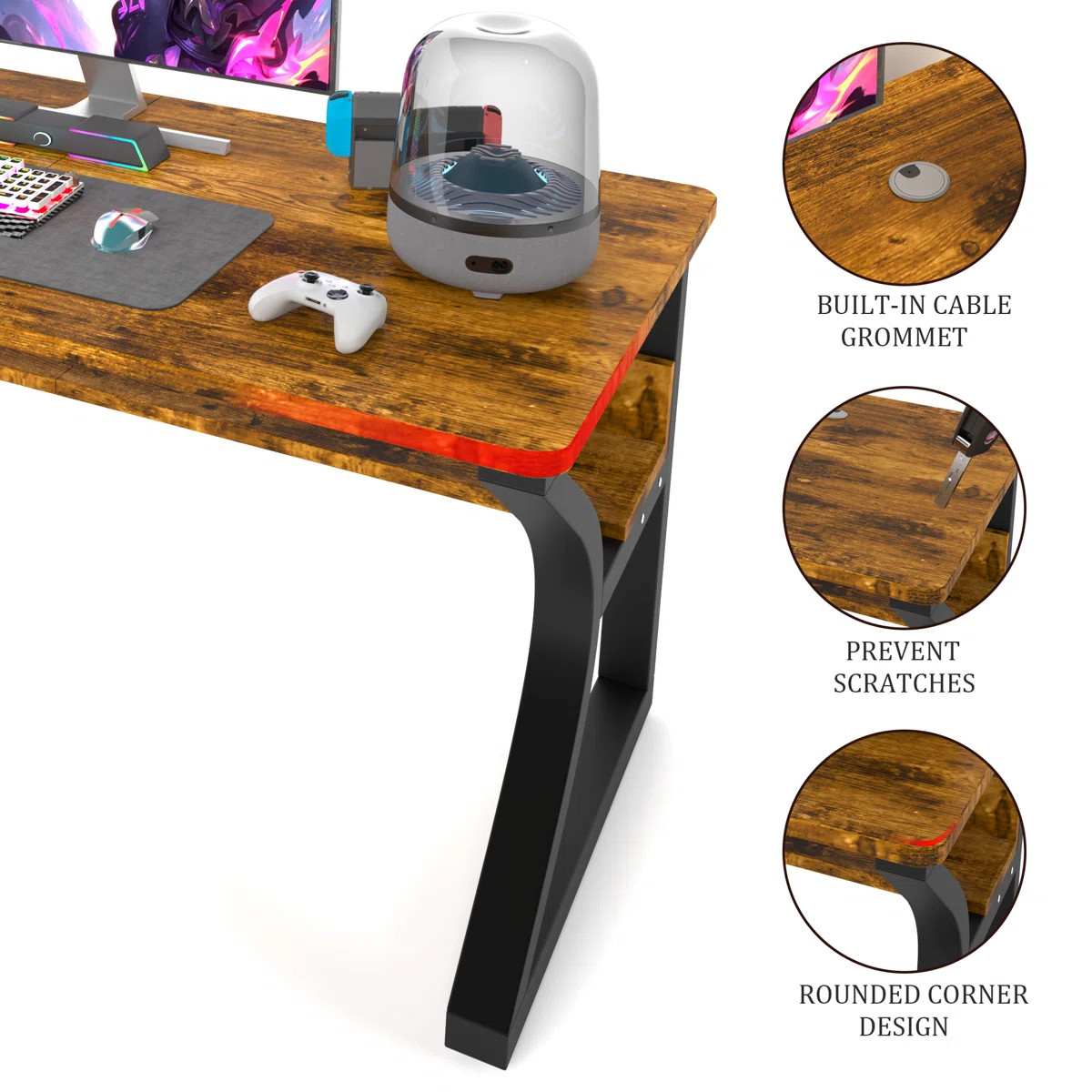 Writing Table Modern Study Work Computer Desk For Home And Office