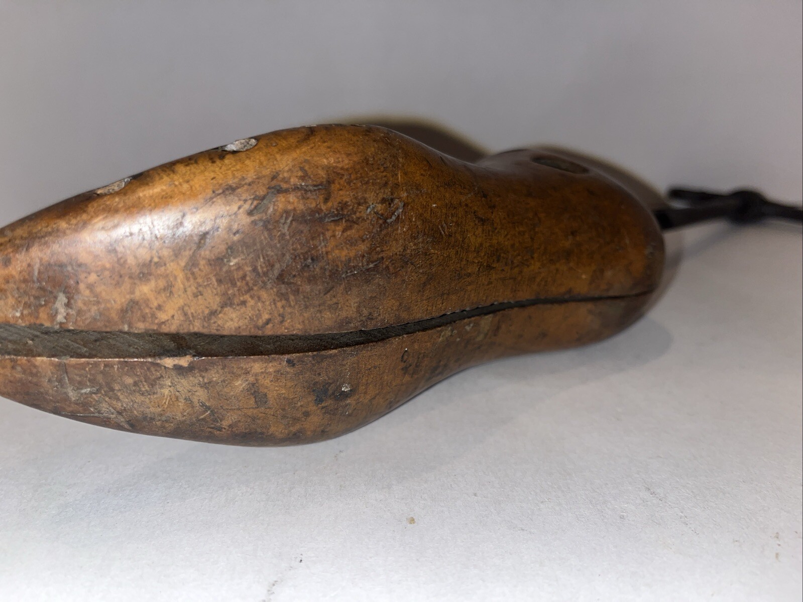 Antique Shoe Stretcher Crank Tree Authentic Marks Wood & Metal