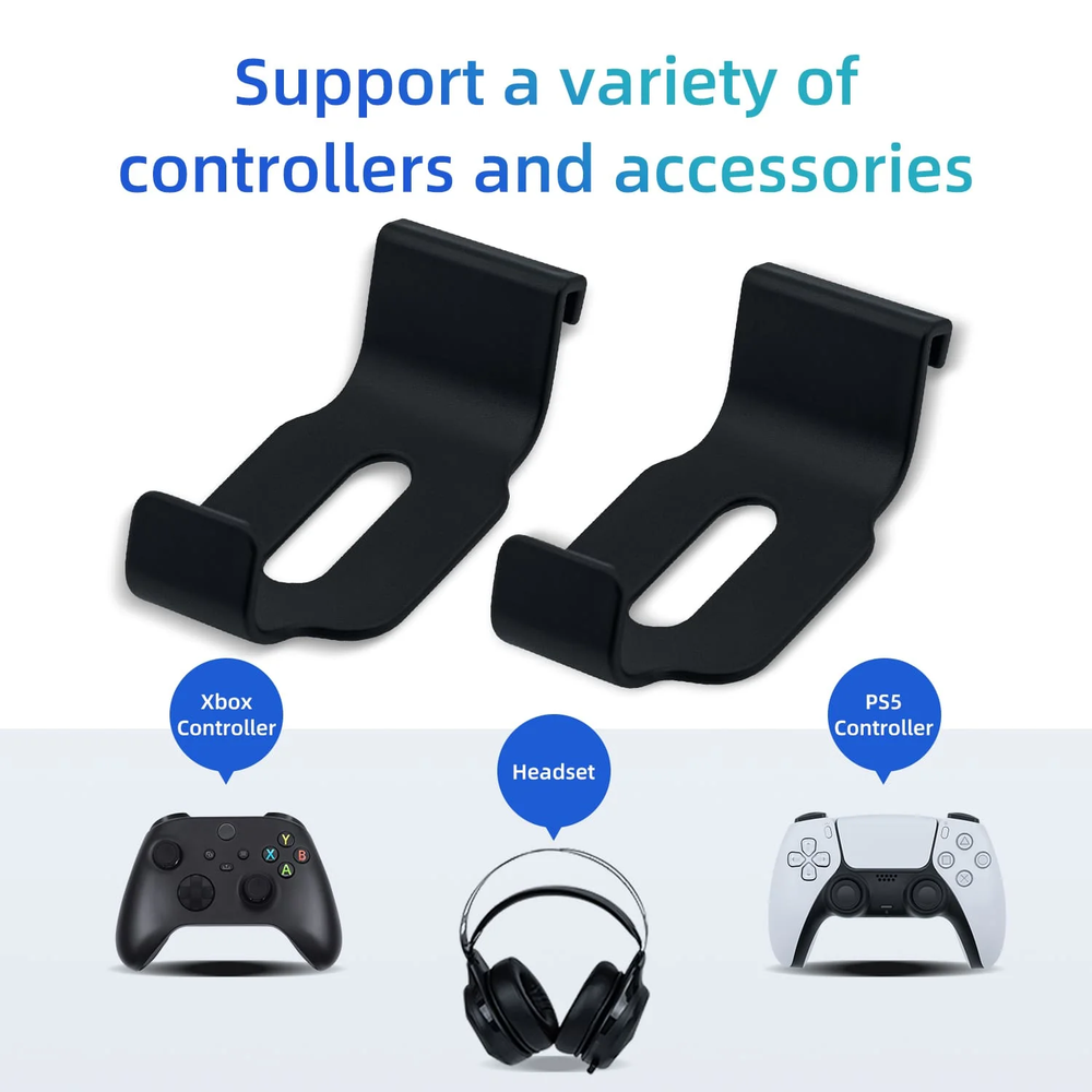 Universal Controller & Headset Storage Bracket for PS5/Xbox Series X
