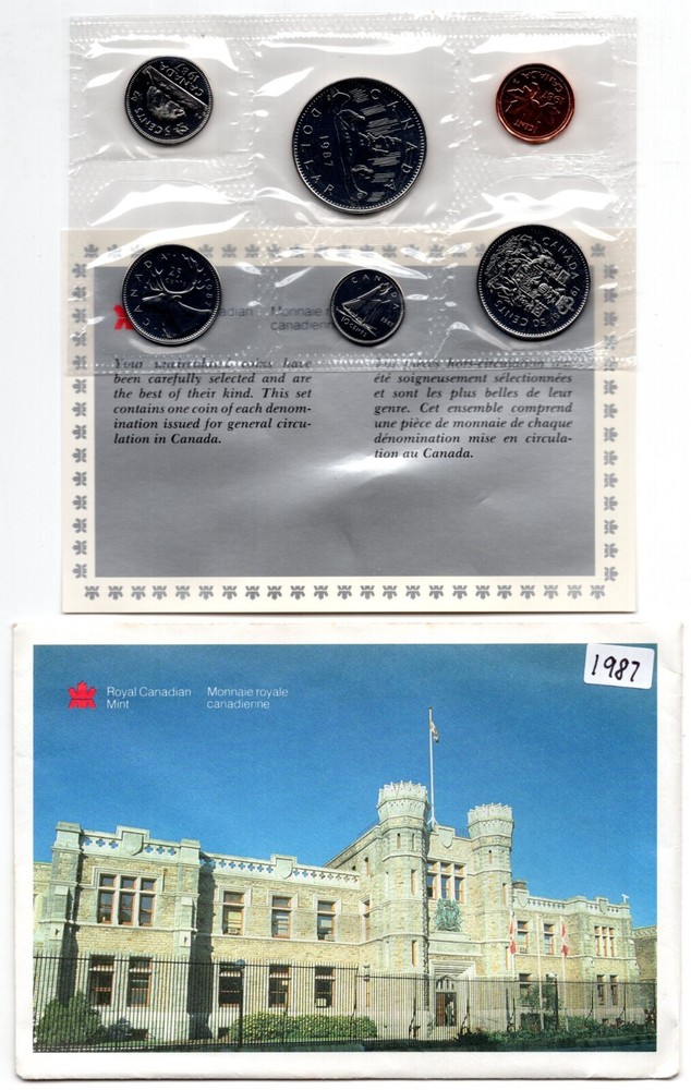 1987 Canada PL Uncirculated Proof Like Coin Set