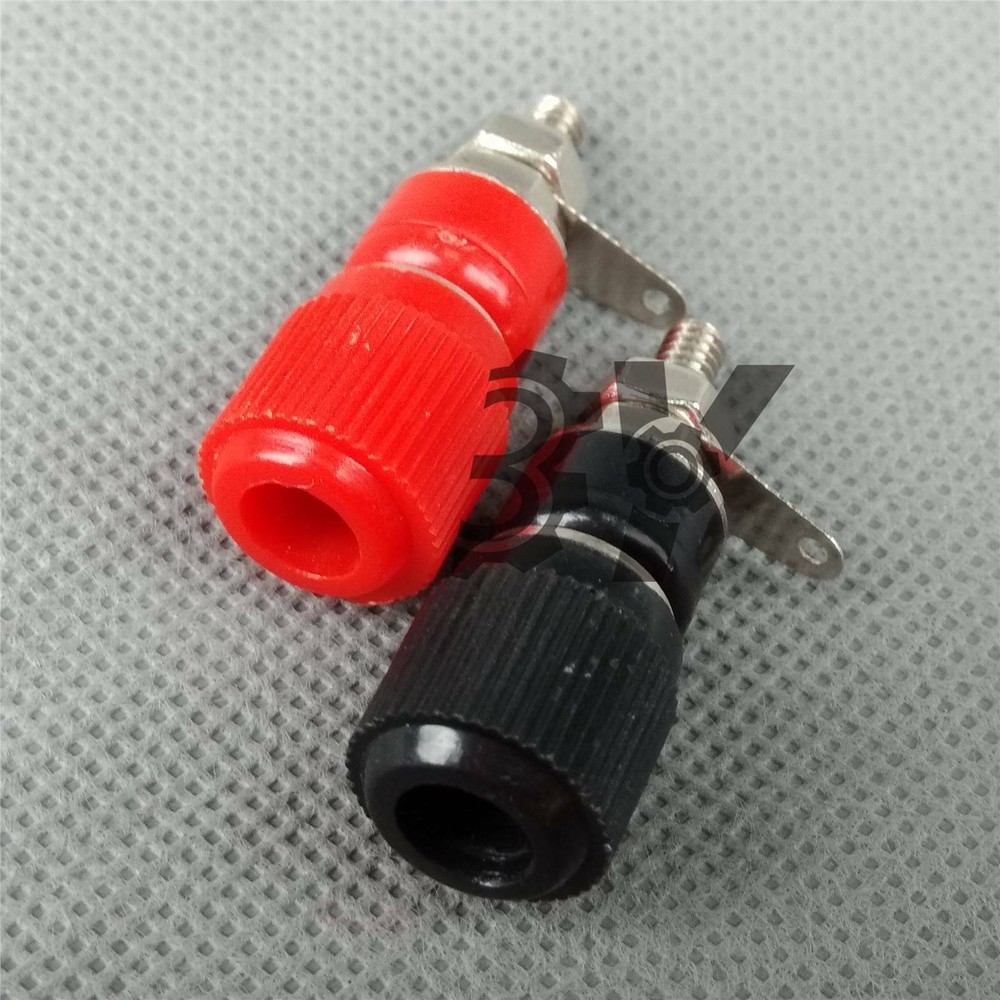 NEW 2pcs Insulated Banana Plug speaker Audio Cable Binding Posts