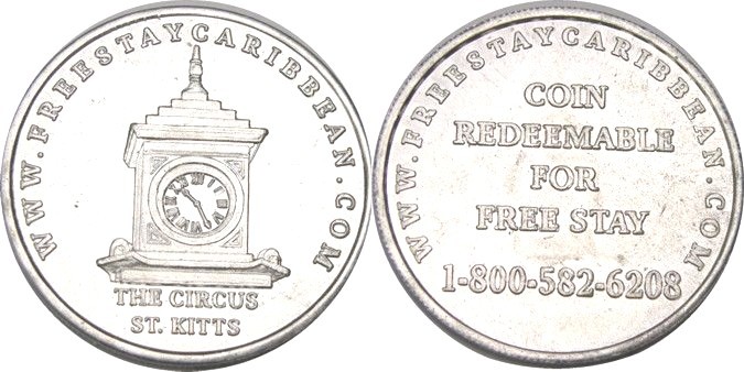 elf Saint Kitts Token The Circus Clock