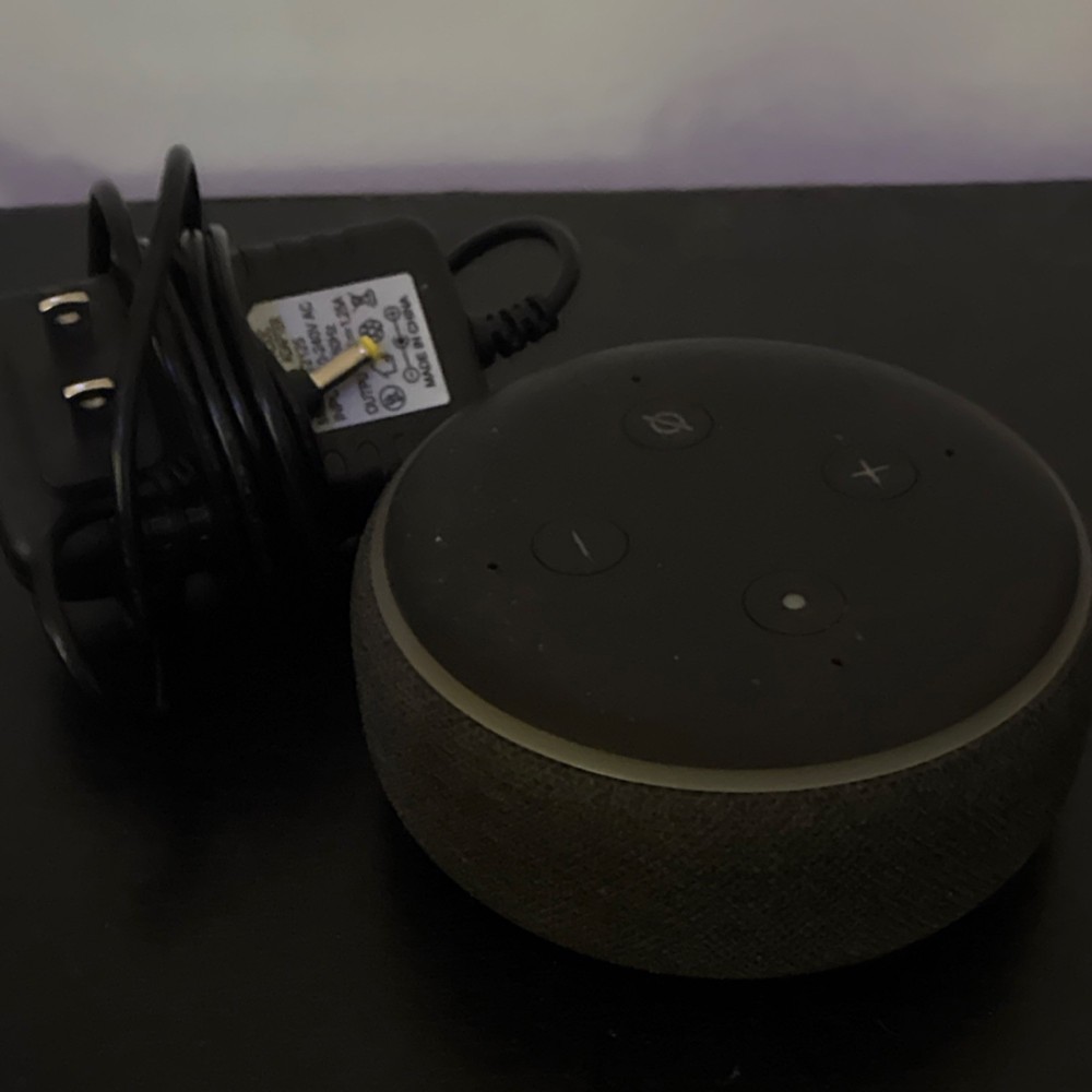 Amazon Echo Dot (3rd Gen) Smart Speaker Alexa Black with Adapter