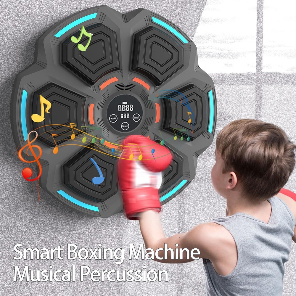Smart Music Boxing Machine, Training Machine with LED Electronic Wall Mounted