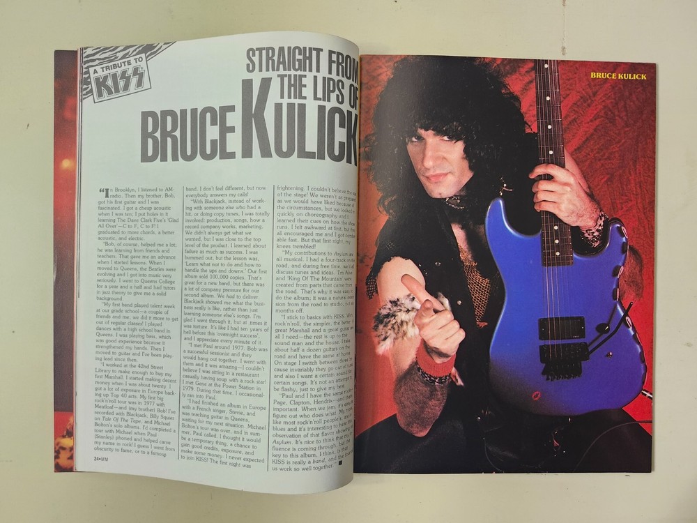 KISS RARE Vintage 1986 Metal Muscle Faces Rocks Tribute With Posters + Pull Outs