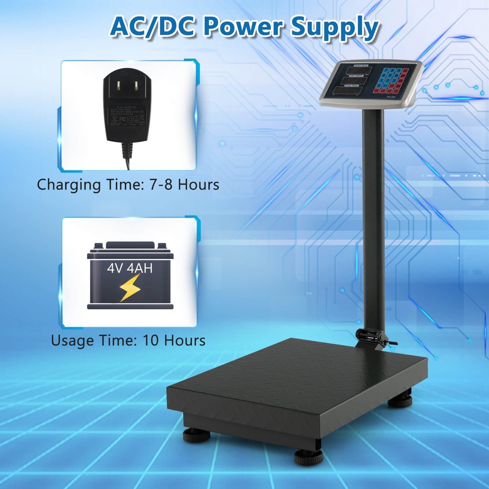 Computing Digital Platform Scale w/ Price Calculator LB/KG Unit Conversion