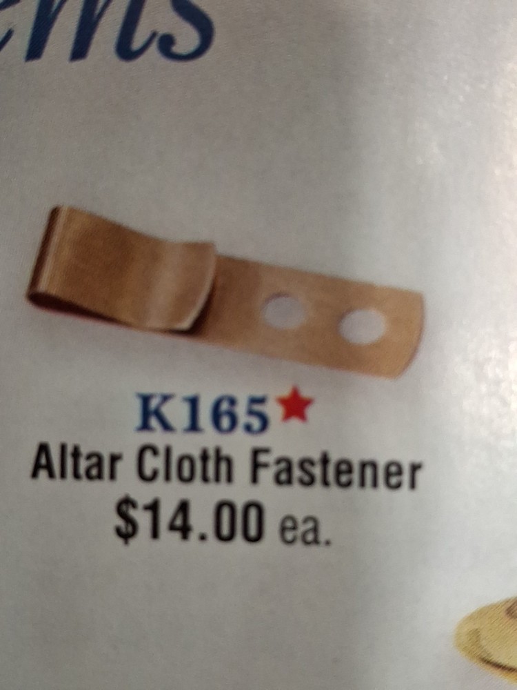 Altar Cloth Fastener Koley #K165