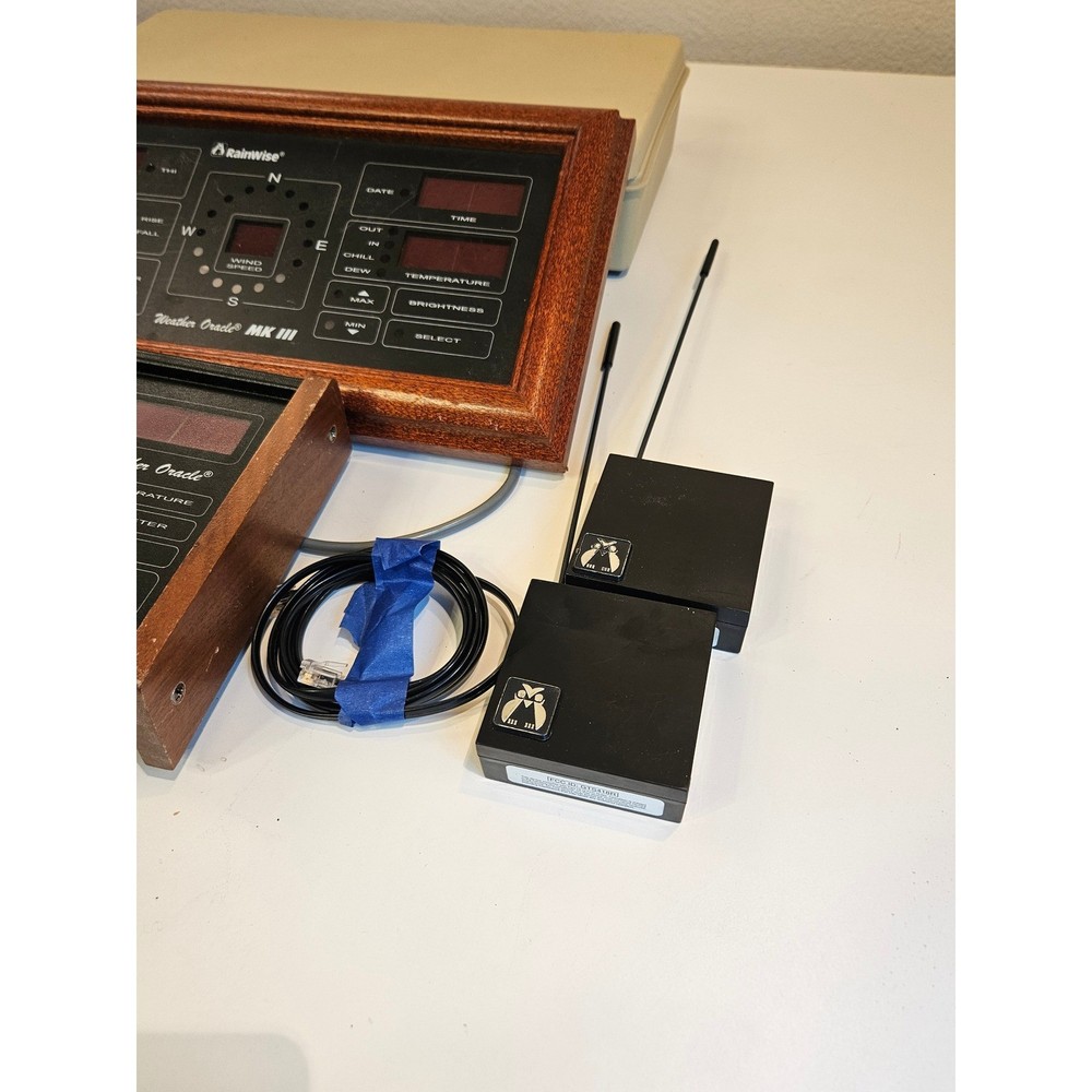 RainWise Weather Oracle MK III Wireless Display WS-2000 Computer Interface Set