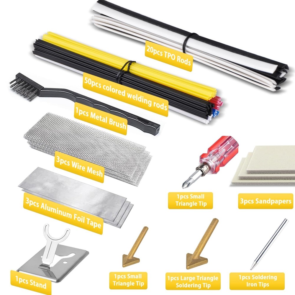 150W Plastic Welder Kit, 3-Speed Temperature Control Plastic Welding Kit, Pro...