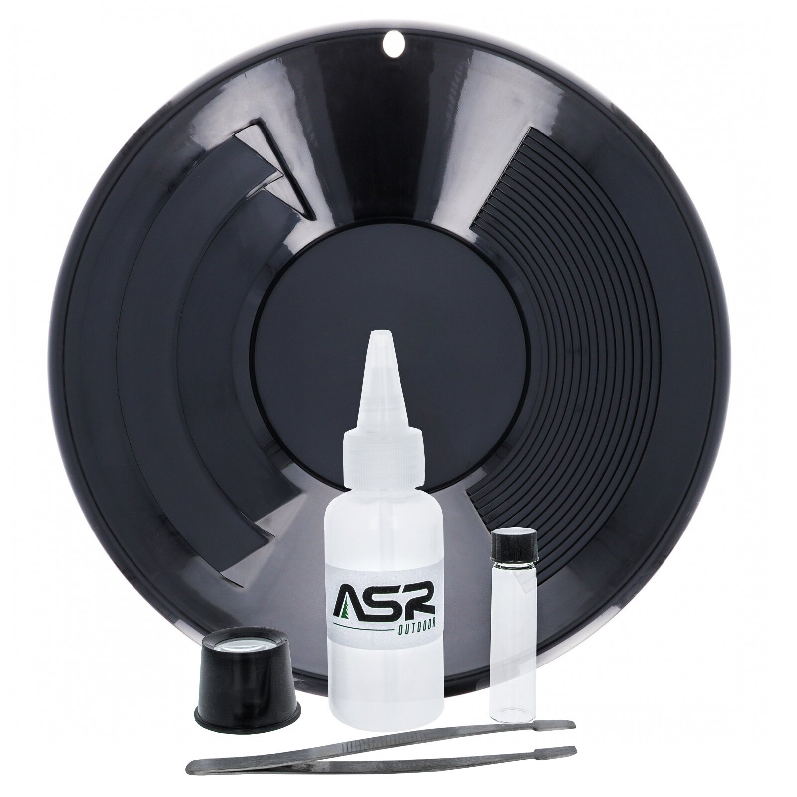 ASR Outdoor Black Gold Pan Gold Prospecting Beginners Kit, 5 Piece