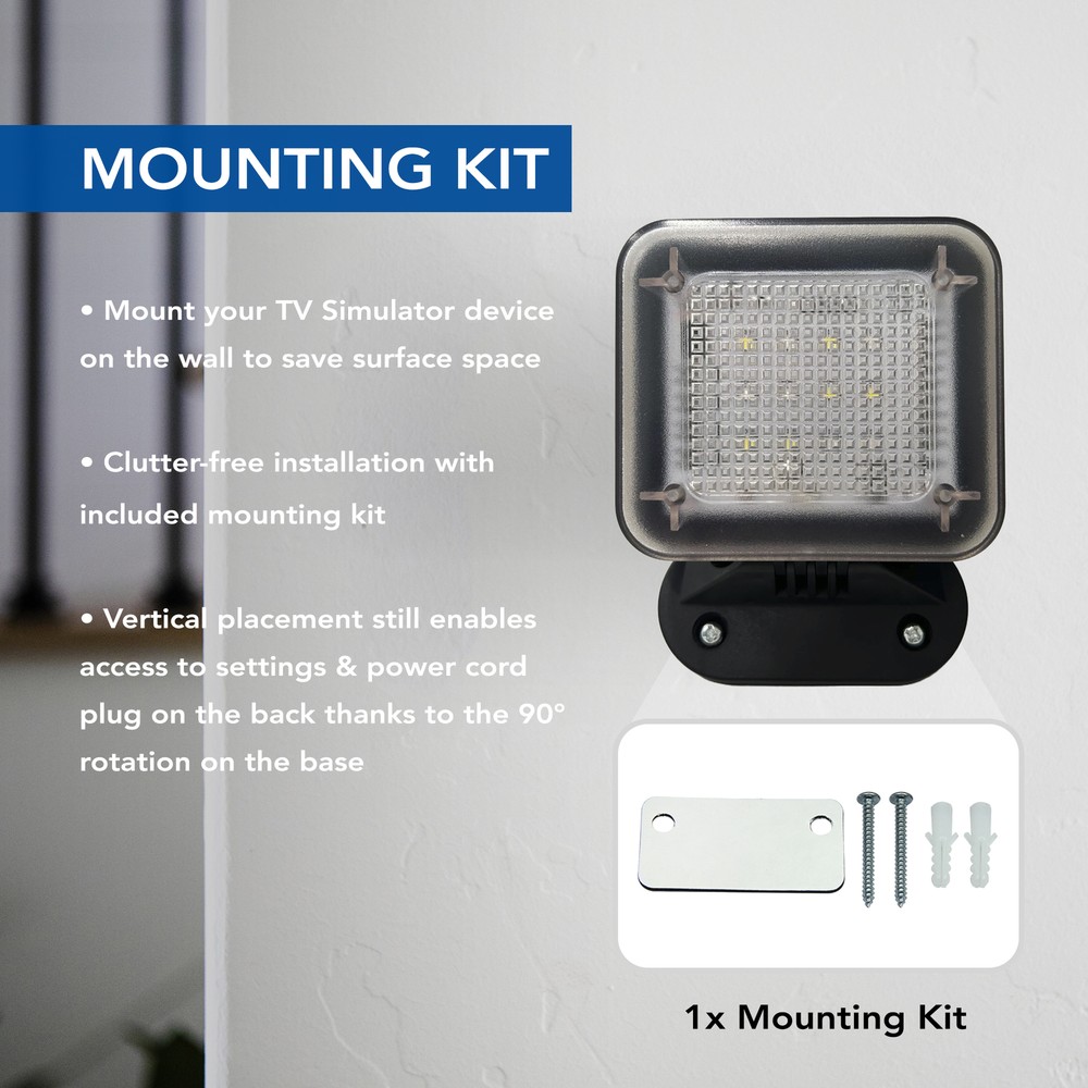 Fake TV Burglar Deterrent Simulator Bright LED Light Home Security Timer Device