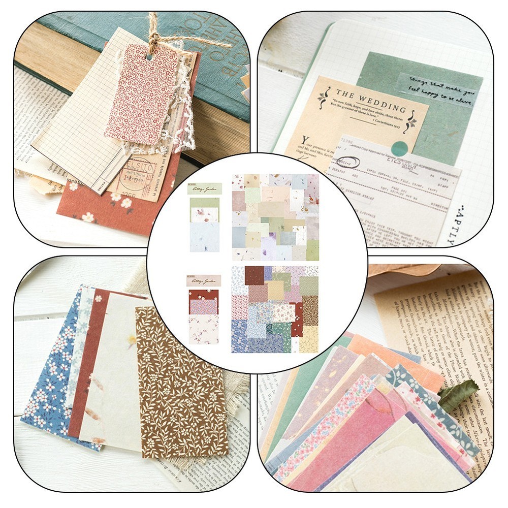 Background Paper Set for Junk Journaling 60 Sheets in Assorted Designs