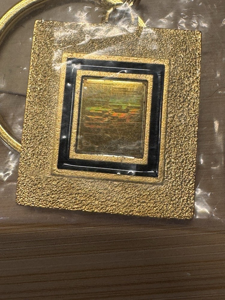 NEW Intel Pentium MMX Processor CPU Keychain - vintage CPU - Intel Inside