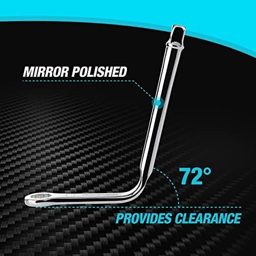 Two-piece distributor clamp wrench set.