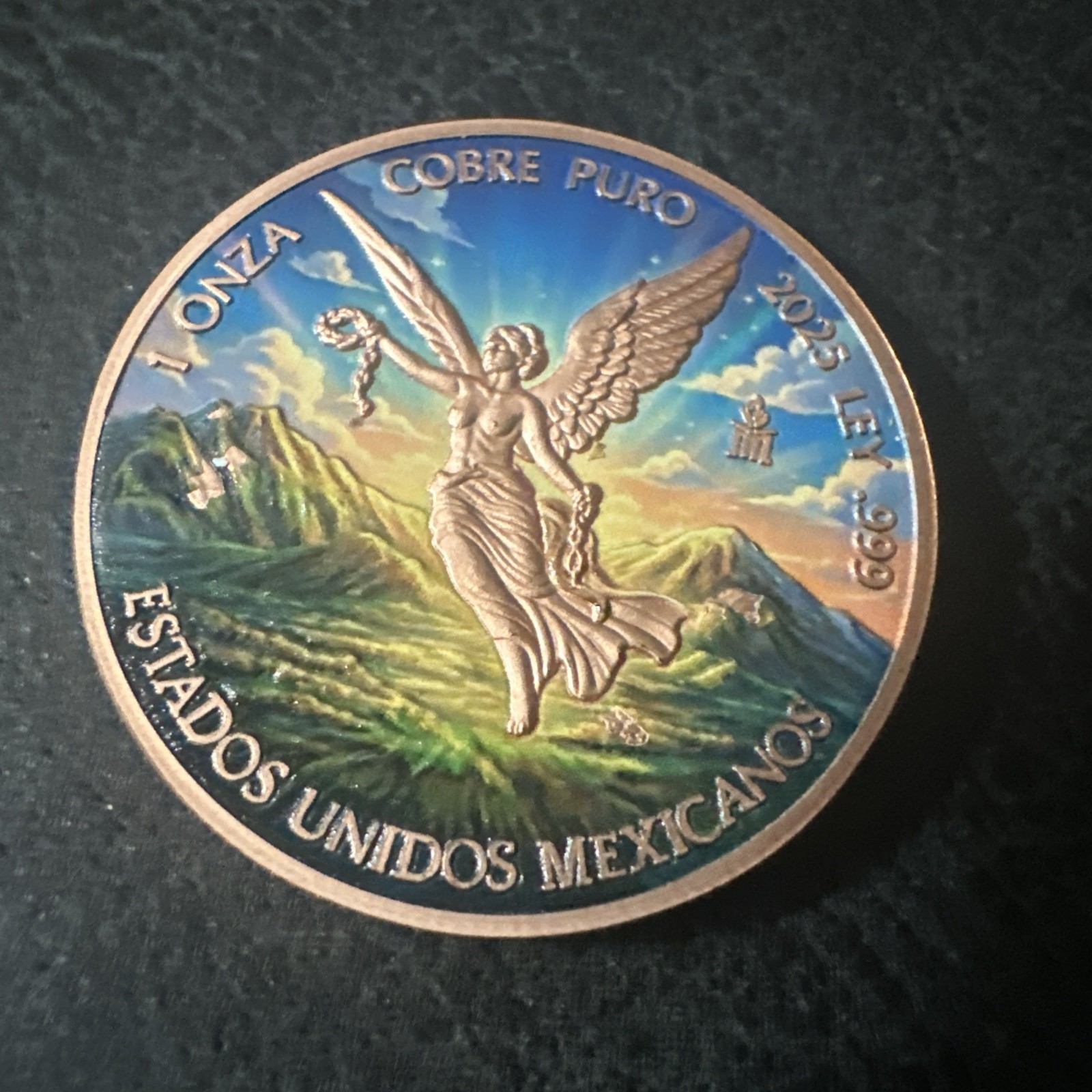 Famine Libertad  1oz copper round