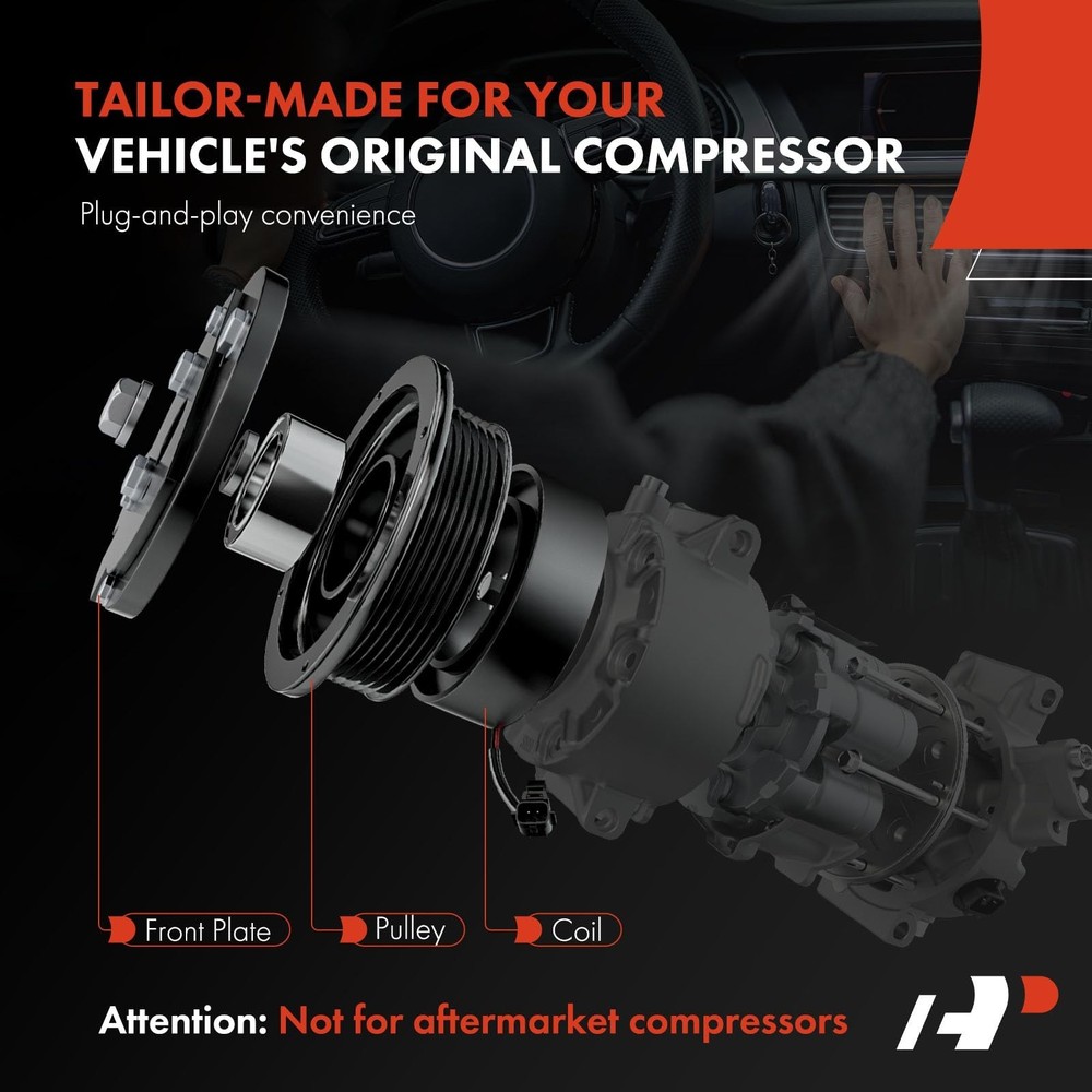 A-Premium Air Conditioner AC Compressor Clutch Kit Compatible with Ford Explo...