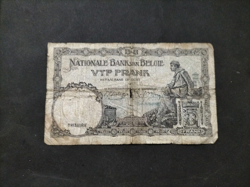 Belgium 5 Francs 1938