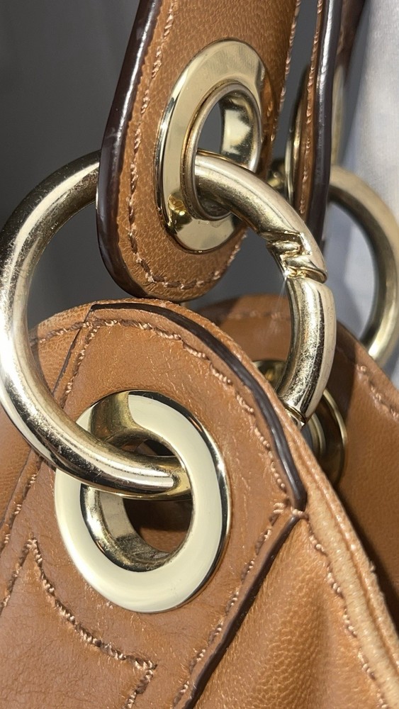 Michael Kors - Brown Drawstring Shoulder Bag, Gold Hardware