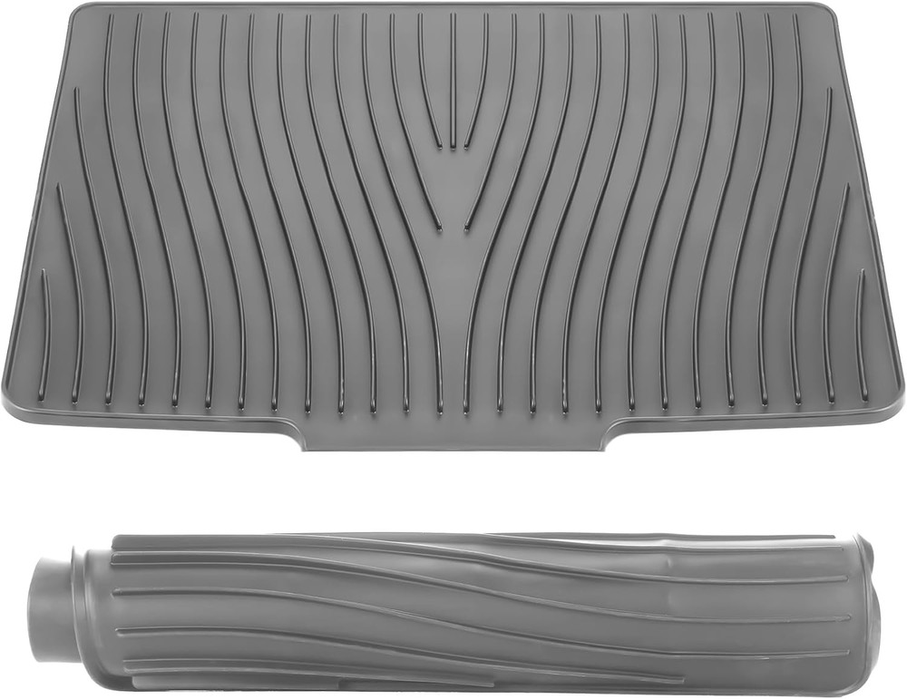 Extra Lar Silicone Dish Drying Mat For Kitchen Counter Drying