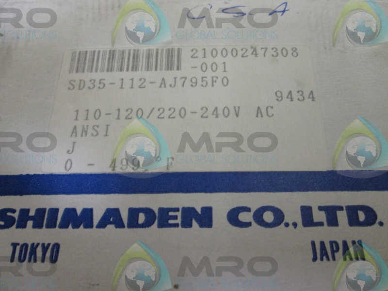 SHIMADEN SD35-112-AJ795F0 TEMPERATURE CONTROLLER NSMP