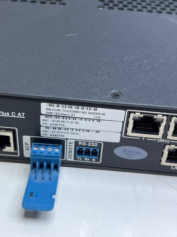 Extron DMP 128 Plus C AT Digital Matrix Processor