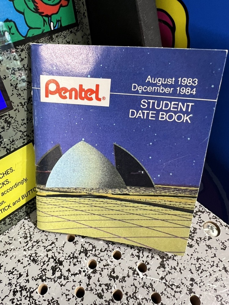 1983 Pentel Student Date Book Futureworld 1st Computer Generated TV Commercial!
