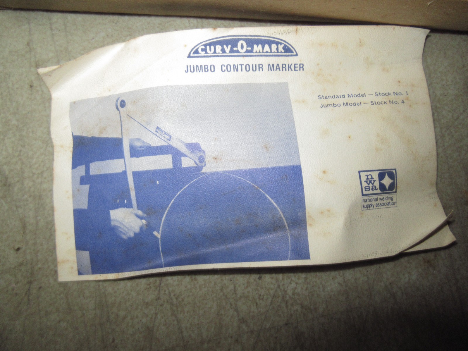 Vintage Pro-Mag- Level CURV-O-MARK Magnetic Inclinometer w/box barely used look