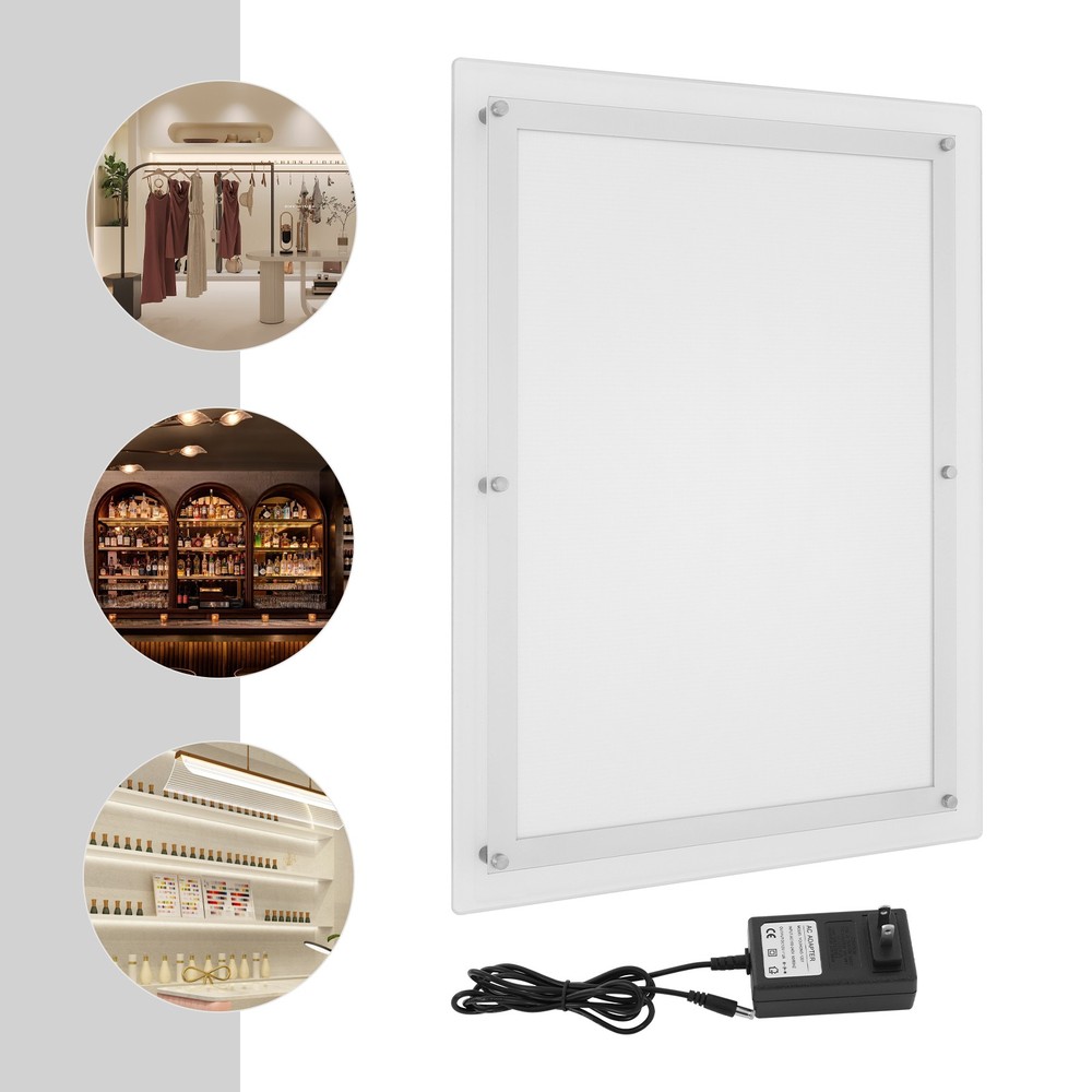 Wall Mount LED Art Picture Frame Light Box, LED Light Advertising Display Frame