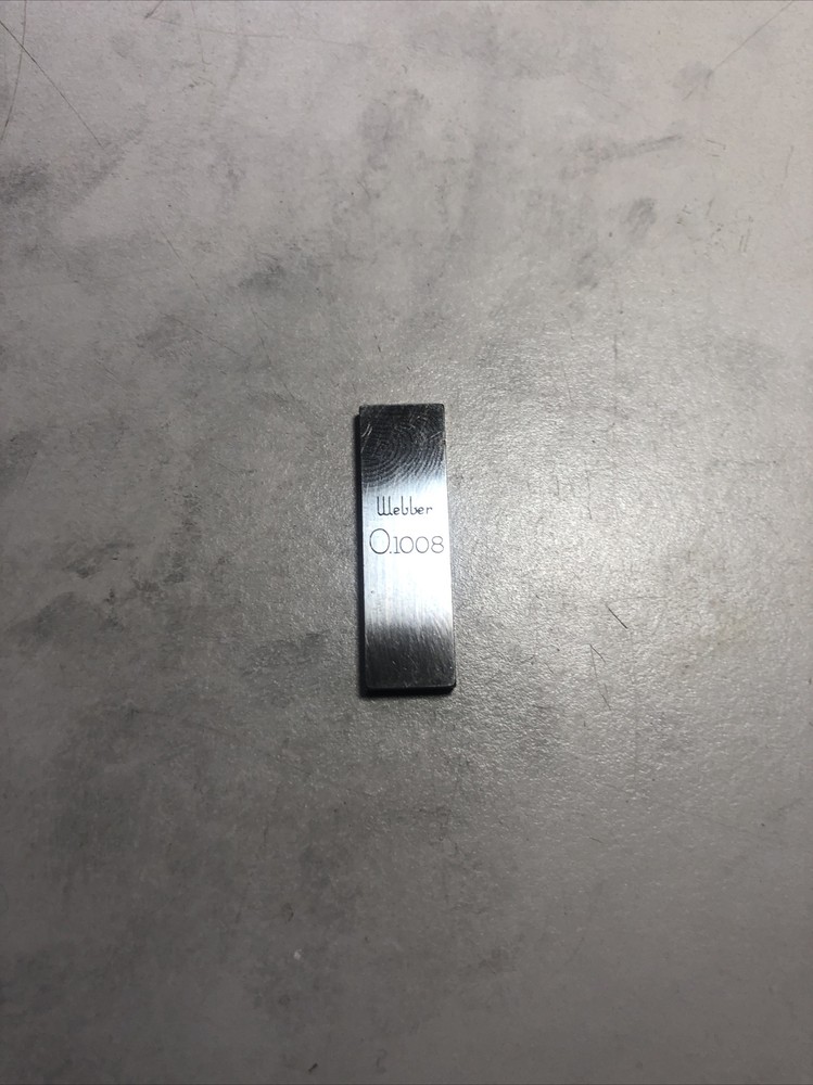 Webber .1008” Gage Block