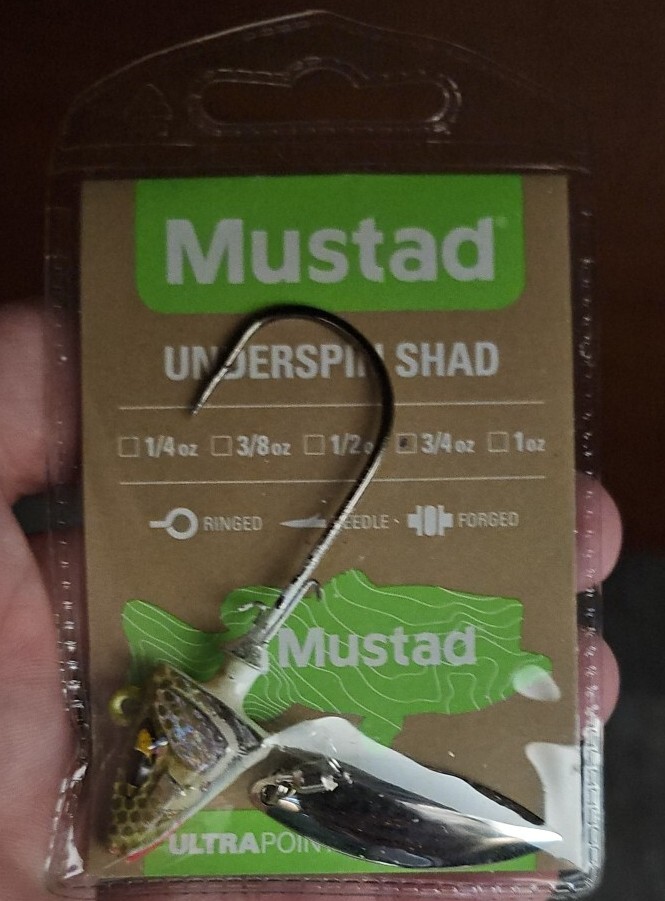 Mustad Underspin 3/4 Oz Tennesse Shad USJ786-34-TS-1