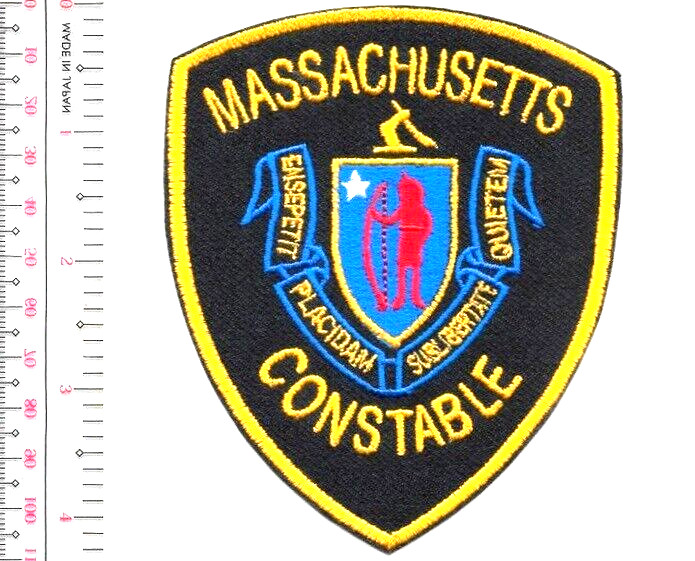 Massachusetts Constable Sworn Peace Officer Process Server Patch vel NO TARIFF