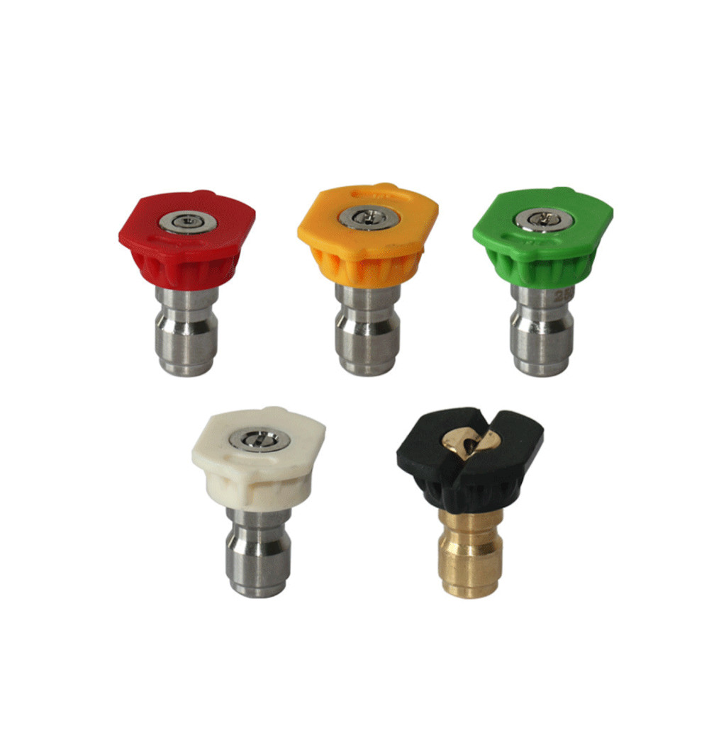 5pcs Pressure Washer Spray Tips Nozzles High Power Kit Quick Connect 1/4" Set