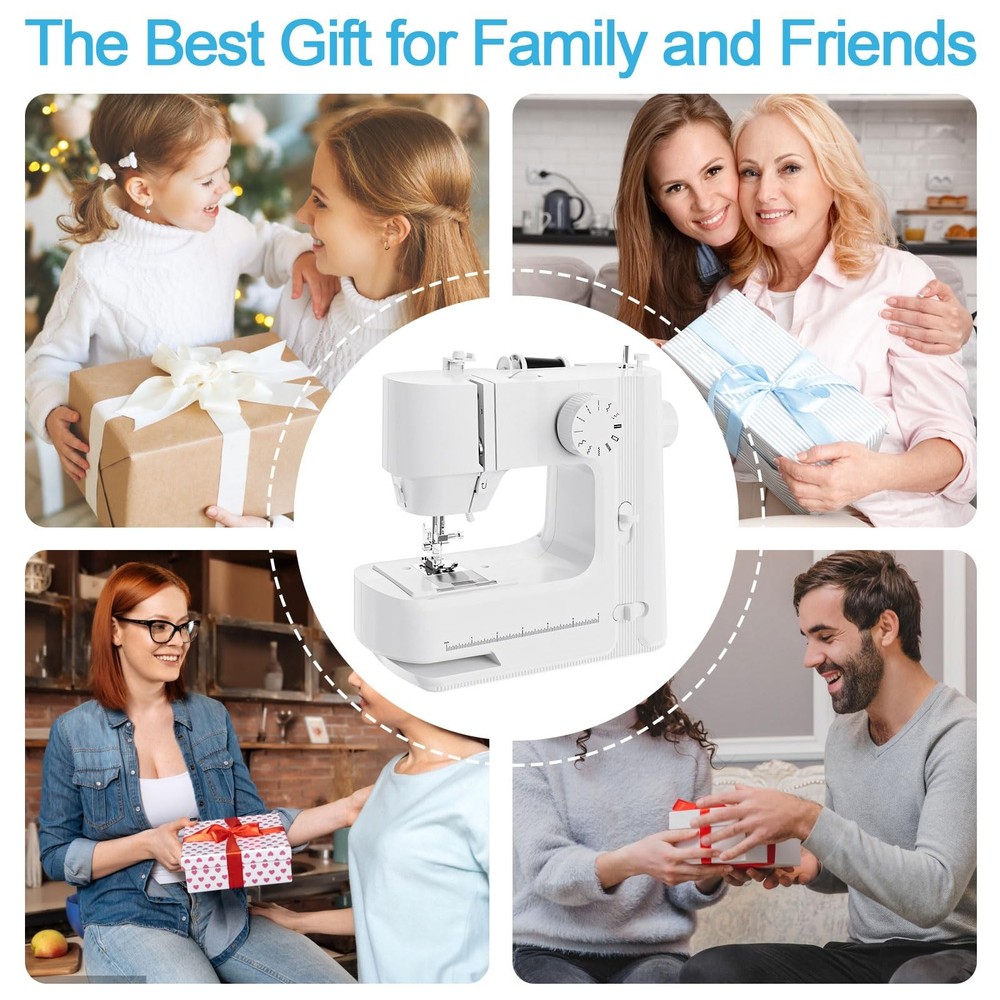 Sewing Machine, Machines for Beginners with Lights, large, White-1