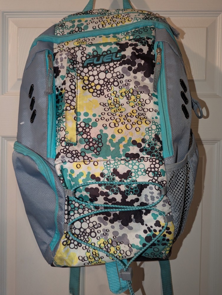 Fuel Gray Aqua Multi-Pocket XL School  Backpack