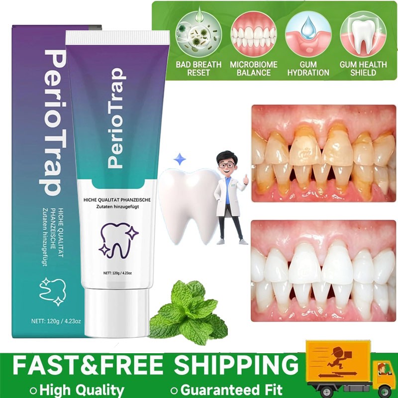 1-5PCS PerioTrap Mint Flavor Gum Toothpaste Cleaning Toothpaste Sensitive Teeth
