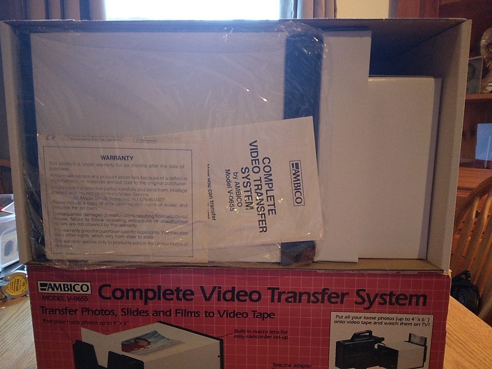 Ambico Model V-0655 Complete Video Transfer System 4 D Batteries Required
