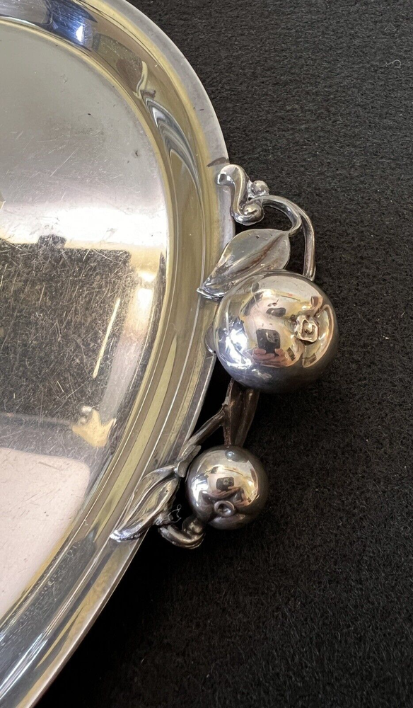 1967 USS US Grant Nuclear Submarine Webster Wilcox Intl Silver Plate Round Tray