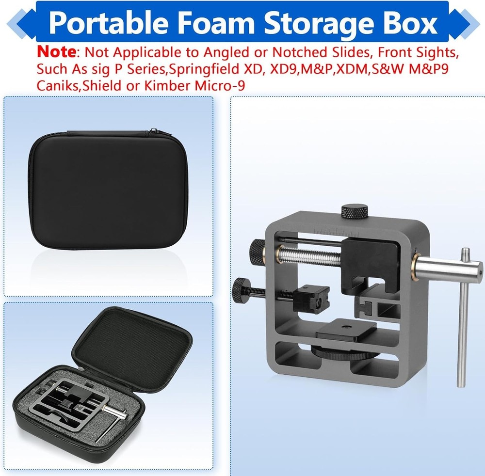 Pridefend Sight Pusher for Glock Square Slides,Sight Tool, Dark Grey