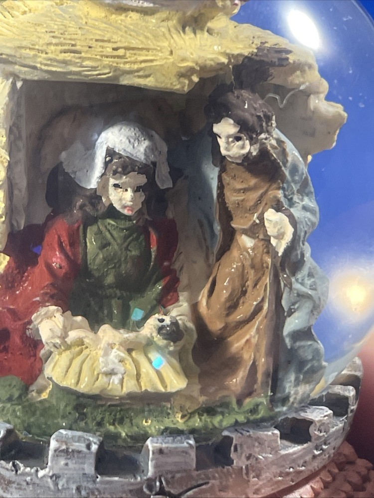 Tinsel & Elves 3.3” Nativity Snow Globe