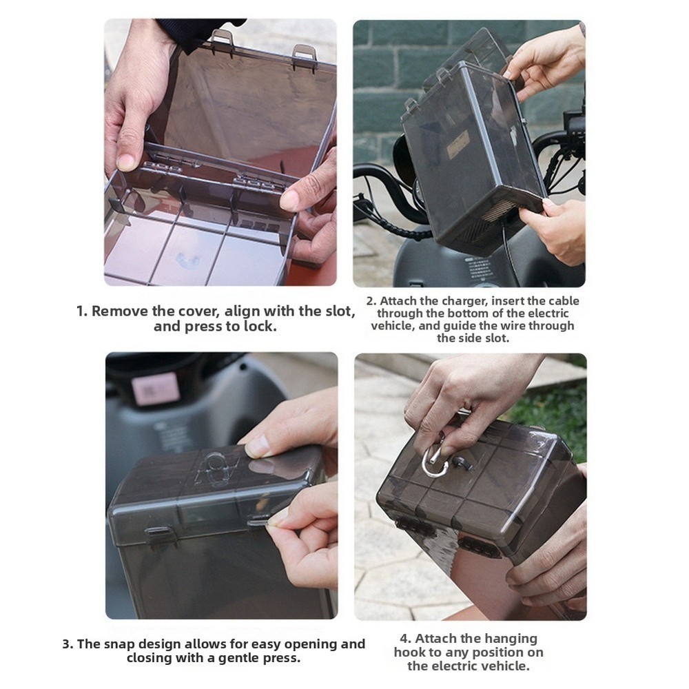 Waterproof Cover for EV Charging Unit - PP Dustproof Ventilated Outdoor Box