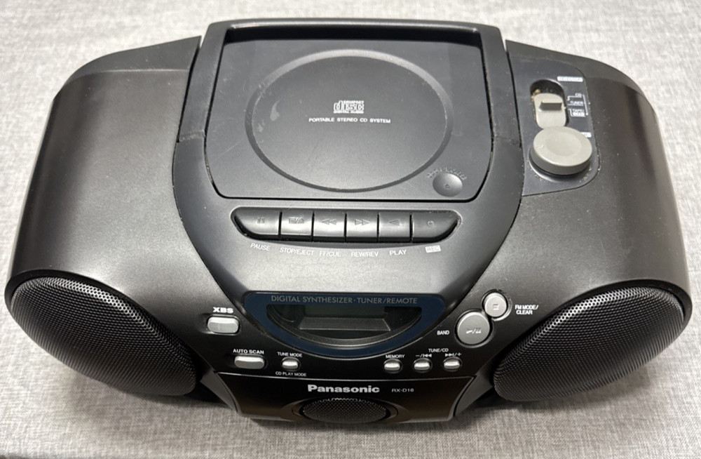 Panasonic RX-D16 Portable Stereo CD System Cassette Player Tested!